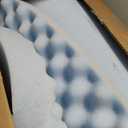 Best Price Mattress 3 Inch Egg Crate Memory Foam, Cooling Gel Infusion, King Mattress Topper, Dorm Essentials, Blue