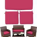 3 Pcs Outdoor Patio Chair Cushions,Waterproof Chair Pads,36x18x3,18x18x3, 36 x 18 x 3 in
