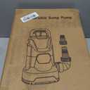 Sump Pump 1HP Submersible Water Pump 3700GPH Electric Portable Transfer Water Pump for Pool Draining Basement, Blue