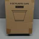 Dealusy 100 Pack 9 oz Clear Plastic Cups, Sturdy & Food Safe Disposable Plastic Cups for Cocktail Punch