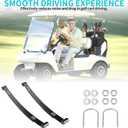 10L0L Heavy Duty Rear Spring Kit for EZGO RXV 2008-up Golf Cart, Dual Action 2 Leaf Spring with Bushings Sleeves U Bolts, OEM# 603498 604494