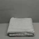 Extra Deep King Sheet Set - 6 Piece Breathable & Cooling Sheets - Hotel Luxury Bedding Set w/ 18-24 Inch Extra Deep Pockets - Easy & Secure Fit - Soft, Wrinkle Free and Comfy - Grey Stripes, King Size