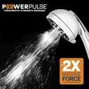 Waterpik High Pressure Hand Held Shower Head With Hose, PowerPulse Massage 6-Mode, Chrome XAS-643E (No Size)