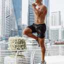 CANGHPGIN 2 Pack Mens Workout Athletic Shorts 7 inch Inseam Quick Dry Hiking Shorts Men Lightweight Sports Gym Shorts Running (Black, XXXL)