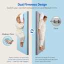 King Mattress Topper Firm 3-Inch: Firm & Medium Firm Dual Firmness Flippable, High Density Memory Foam for Back Pain Relief, Breathable Bamboo Mattress Pad for Couple, CertiPUR-US Certified 80x76