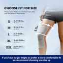 JOMVD Knee Compression Sleeve for Men & Women Knee Brace for Knee Pain, Arthritis, ACL & Meniscus Tear, Circulation, Breathable Knee Support for Swelling Relief, Injury Recovery & Daily Comfort,Large,1 Pack (Gray, M)