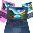 Laptop Computer Mini 10 Inch Quad Core Powered by Android 12 Netbook 64GB Small Computer with WiFi Webcam Bluetooth,Charger Mouse Included,Suitable for Children and Students, 4 Color Options (Black)