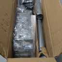 ESSEME Corner Shower Caddy Tension Pole: Adjustable Rustproof 4-Tier Inside Bathroom Organizer - 47-121 inch Quick Installation Bathtub Shelves for Shampoo Storage - Rod Floor Standing Bath Rack (Silver)