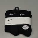 Nike Kids' 6-Pack Performance Socks (X-Small, Black)