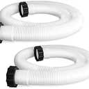 2 Pcs Pool Hoses for Above Ground Pools 1 1/2 Inch Diameter 59" Long Pool Pump Hose Replacement Filter Pump Hose Accessories 2 Pcs