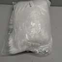 White Table Runner for Home Decor , Fluffy Fur Christmas Table Runners with Tassels for Dining Table ,Dresser ,Thanksgiving, Xmas ,Birthday ,Party ,11.8x70.7 inch