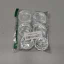 6 Pcs Stainless Steel Bead Side Napkin Rings Delicate Serviette Buckles (Silver)