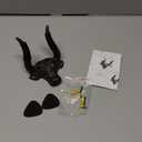 Adowes Guitar Wall Mount Hook 1 Pack, Guitar Hanger Mount Cast Iron, Bull Head Guitar Holder, Ukulele Wall Mount, Guitar Accessories for Acoustic, Electric Guitar, Bass, Ukelele, Banjo, Guitar Gifts (Rust)