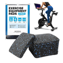 6-Pack Exercise Equipment Mat - Treadmill Pads for Carpet Floors, Protective Anti-Slip Treadmill Pad for Hardwood Floors & Carpets, Home Gym Accessories, Exercise Bike Mat, 4X 4X 0.5 in