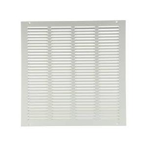 EZ-FLO 17.5x 17.5  Inch (Duct Opening) Return Air Vent Cover for Wall or Ceiling, Solid Steel Return Air Grille, HVAC Vent Cover, White, 61641