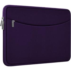Laptop Case 14 inch, Shockproof Protective Laptop Cover Briefcase Carrying Computer Bag with Accessory Pocket Portable Computer Sleeve for 14" MacBook, HP, Dell, Lenovo, Acer, Dark Purple
