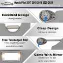 CRAZYPARTS Driver Left Side Sun Visor Compatible with Honda Pilot 2017-2021 Honda Ridgeline 2018-2020 Replacement Sun Shade # 83280-TG7-A12ZB (Gray)