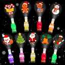 36 PCS Light Up Finger Lights Christmas Party Favors Stuffers Xmas Glow in The Dark Toys Bulk Christmas Stocking Goodie Bag for School Classroom Prizes Holiday Treats Gifts Party Supplies