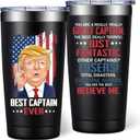 Boating Gifts for Men - Great Captain Gift for Man, Dad, Husband - Boat Accessories - Gifts for Boat Captain, Team Captains - 20oz Tumbler