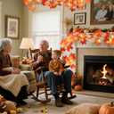 JOYIN Thanksgiving Decorations Branch Light with Maple Leaves, Total 21.3FT Fall Leaves Decor String Lights, Thanksgiving Maple Leaf Decorative Lights for Home, Indoor, Outdoor, Party Supplies