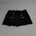 Floerns Women's Elegant High Waist Double Button Office Straight Leg Shorts, No Size Mark
