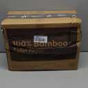 Amazon Aware 100% Bamboo 3-Ply Toilet Paper, Unscented, 24 Rolls, FSC Certified, 350 Sheets, 8400 Count, Pack of 24, Plastic-Free