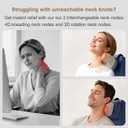 Rainwolf Shiatsu Neck and Back Massage Cushion with Heat - 4D Deep Tissue Kneading Full-Back Massager for Relief Fatigue, Adjustable Intensity & Height, for Office Chair & Home