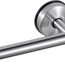 YOHOM Suction Cup Toilet Paper Holder No Drill Wall Mount Stainless Steel Tissue Roll Holder Strong Waterproof Bathroom Toilet Paper Holders,Brushed Finish, 1 PCS (Silver)