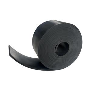Black Solid Rubber Strip, 1/8 (.125)" Thick X 2" Wide X 10'Long, Solid Flat Rubber Roll for Anti-Slip, Anti-Vibration, DIY Gaskets, Crafts, Sealing, Supports, Protection