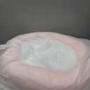 Tablet Pillow Stand, Compatible with 5"-12.9" Kindle, iPad, Phone/Tablet, Google, Samsung, 360 Rotating Phone Holder for Bed, Soft Plush Fabric, Detachable Bowl, Reading and Relaxation on Bed, Pink (Large (Velvet Pillow))