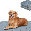 RIOUSSI Washable Pee Pads for Dogs, Reusable, Absorbent, Leakproof, Non Slip Pet Puppy Pads for Potty Training. Gray Stars, 36x72 Inch(2pack)