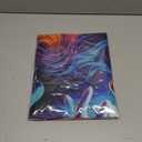 BlissYard Halloween Blacklight Tapestry 78x59 Inch Witch Pumpkin UV Reactive Wall Hanging Spooky Scene Glow in Dark Backdrop October Festive Luminous Blacklight Tapestry Party Decor