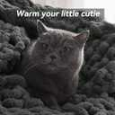 Chunky Knit Throw Blanket, 30''*40'' Knitted Throw Chenille Yarn for Bed Couch, Handmade Dark Grey Crochet Big Thick Blanket, Machine Washable Cute Comfy Blanket for Home Decor