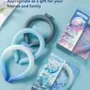 Neck Cooling Tube Wraps Ice Ring Neck Cooler Personal Ice Pack Wrap for Hot Weather Gel Reusable Wearable Gel Cooling for Summer Heat Hot Flashes Freezer Below 64.4 (Gradient Pink)