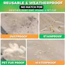 2-Pack Waterproof Outdoor Chaise Lounge Covers for Patio Furniture - Reusable & Heavy-Duty Clear Plastic Outdoor Furniture Covers Waterproof for Lounge Chairs, 84" x 32" x 32"