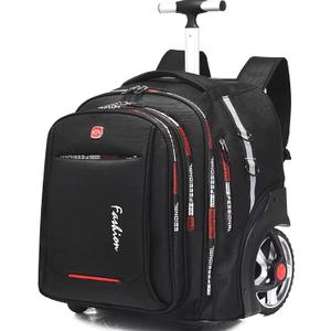 22 Inch Rolling Backpack with Wheels for Travel, 55 L Large Capacity Wheeled Backpacks, Roller Backpack with 15.6 Inch Laptop Waterproof Compartment