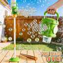 Bubble Machine for Toddlers 3-5, Bubble Blower Maker Lights Music with Remote Control, Standing Bubble Blower for Parties Birthday Wedding Toddlers Kid Summer Outdoor Toys