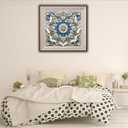 5D Crystal Art Diamond Painting Kits for Adults, Mandala Flower Diamond Art Kits for Adults Beginner, DIY Diamonds Dot Gem Painting for Home Wall Decor 11.8x11.8inch