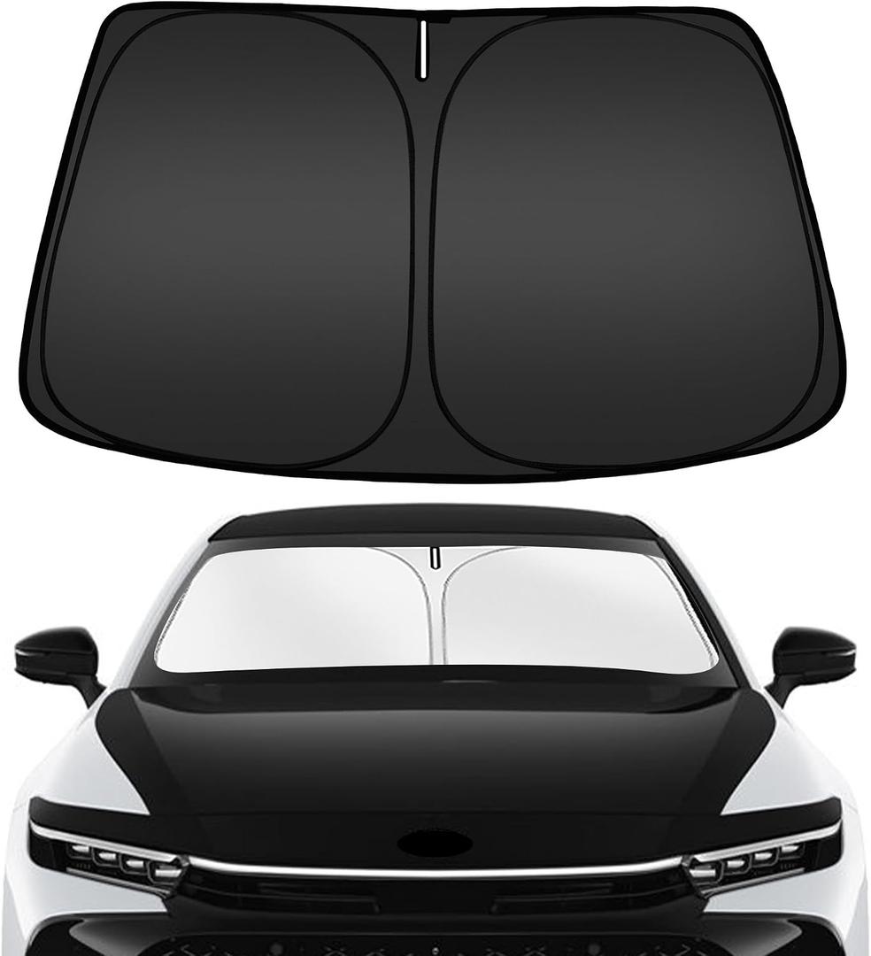 ARISMOTOR Windshield Sun Shade for Toyota Crown 2023-2025 2026/Toyota Crown Signia 2025-2026, Custom Fit Foldable Front Window Sunshade Sun Visor Protector, Block UV Rays Keep Your Car Cooler