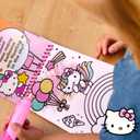 Hello Kitty Aqua Art Pad, 4 Art Pages, On The Go Reusable Water-Reveal Activity Pad, Mess Free Arts and Crafts, Paint with Water Brush Set, Kids Toys, Sanrio Stuff, Hello Kitty Craft Kits for Kids 3+
