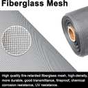NeatiEase Adjustable DIY Magnetic Window Screen Max 60 x 48 Fits Any Size Smaller with White Frame Fiberglass Mesh