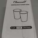 300 Pack 3 oz Paper Cups, Disposable Kraft Small Bathroom Cups 3 Ounce, Hot/Cold Beverage Cups for Home, Kitchen, Party