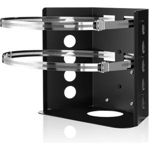 Hicarer 20 lb Propane Tank Mounting Bracket Heavy Duty Propane Tank Holder with Strap for Car Rv Trailers Truck Overland Vehicles and Boat