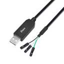 DTECH 3ft USB to TTL Serial Cable 3.3V 3 Pin TX RX Signal UART Adapter Debug Cord Compatible with Windows 11 10 8 7 Linux MAC OS Genuine FT232RL Chip 3Pin 3v3 2.54mm Dupont Female Header