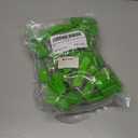 2 x 100 Pcs Plastic Wire Padlocks, Numbered Electric Meter Seals Disposable Anti-Tamper Locks, Metal Wire Padlocks, Plastic Padlock Security Seal with Metal Wire (Green)