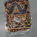 Round Fitted Tablecloth with Elastic Edge, 36"-60" Waterproof Stain Resistant Table Cover for Indoor, Outdoor, Picnic, Dining, Camping, Party, Holiday, 52inch, Golden Mandala