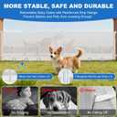 YZHDUXIU Retractable Baby Gate,Extra Wide Outdoor Fence(White, 42"T*200" W)