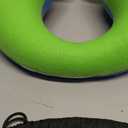 COOLBEBE Kids Travel Neck Pillow, Softly Double Support Neck Pillow for Car & Airplane, Traveling Gifts for Toddler & Children (1, Bluish Green)