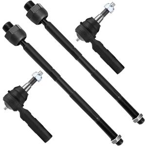 SCITOO 4pcs 2WD 4WD Front Suspension Kit Inner Tie Rod End Outer Tie Rod End Fit 2002-2005 For Dodge Ram 1500 (5-Lug)