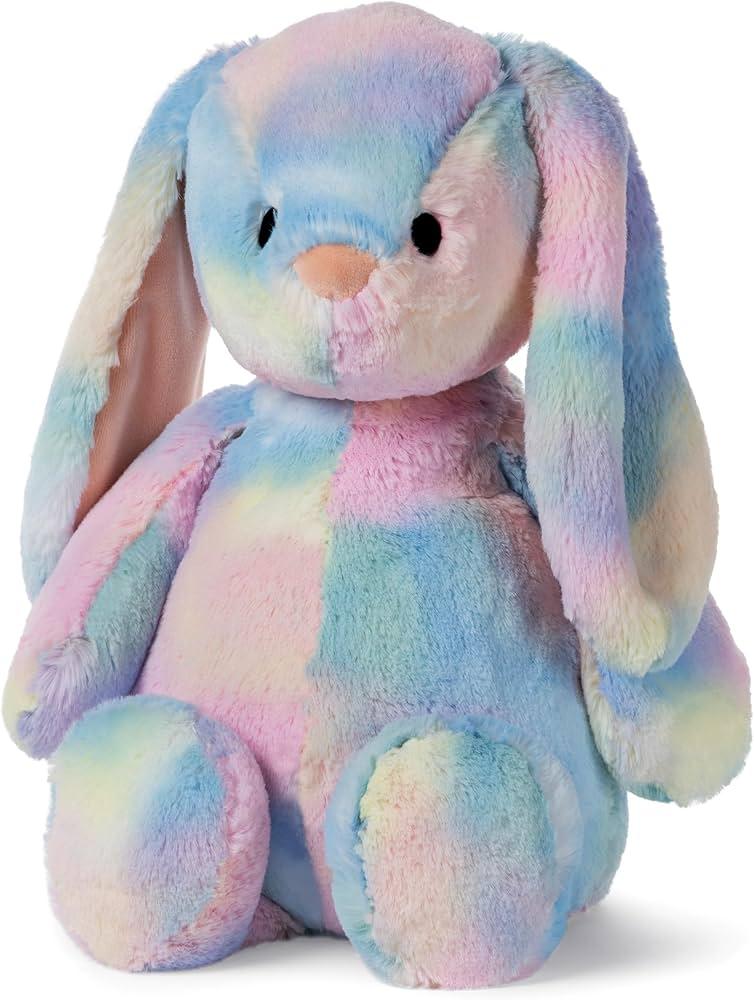 GUND Thistle Rabbit, Easter Bunny Stuffed Animal, Easter Decorations, Plush Toy for Ages 1 and Up, Rainbow, 15"